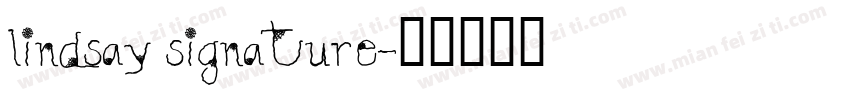 lindsay signature字体转换